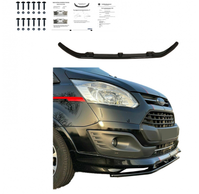 Spoiler delantero Oneway apto para Ford Transit Custom MK1 Sportline 2012-2023 - Negro brillante