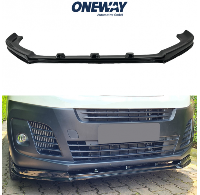 Spoiler delantero Oneway apto para Peugeot Expert 3.ª generación 2016- - Negro brillante