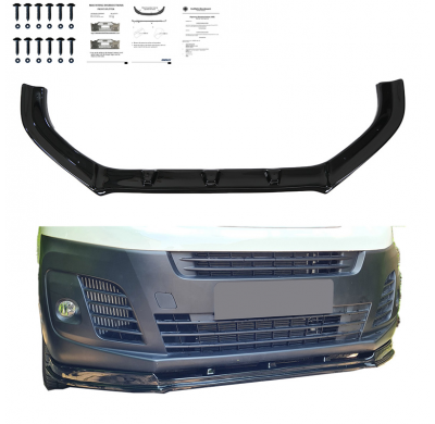 Spoiler delantero Oneway apto para Peugeot Expert 3.ª generación 2016- - Negro brillante