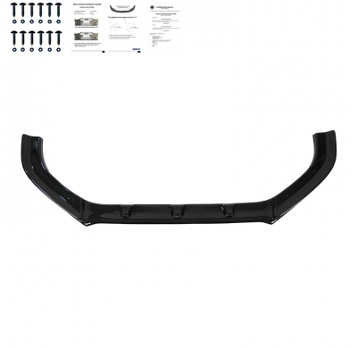 Spoiler delantero Oneway apto para Peugeot Expert 3.ª generación 2016- - Negro brillante