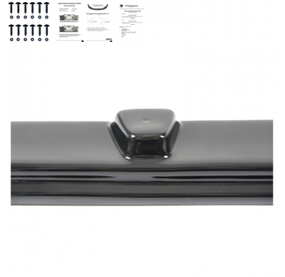 Spoiler delantero Oneway apto para Peugeot Expert 3.ª generación 2016- - Negro brillante