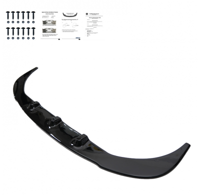 Spoiler delantero Oneway apto para Volkswagen Transporter T5.1 Sportline 2010-2015 - Negro brillante