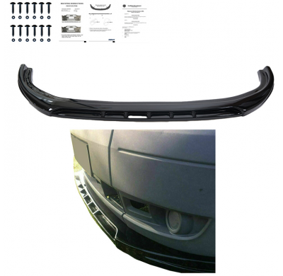 Spoiler delantero Oneway apto para Ford Transit MK7 2006-2014 - Negro brillante