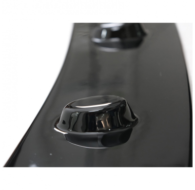 Spoiler delantero Oneway apto para BMW Serie 5 F10/F11 M-Pack 2011-2016 con aletas - Negro brillante