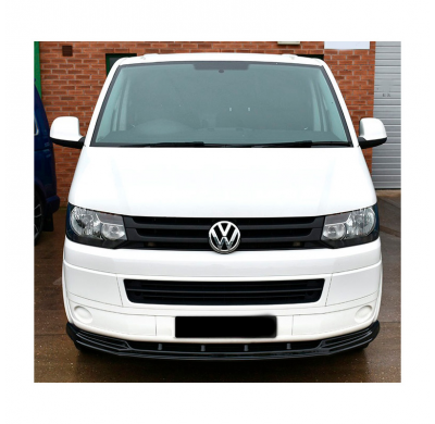 Spoiler delantero Oneway apto para Volkswagen Transporter T5.1 2010-2015 - Negro brillante