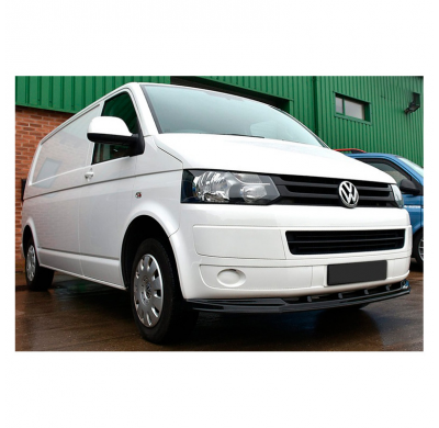 Spoiler delantero Oneway apto para Volkswagen Transporter T5.1 2010-2015 - Negro brillante