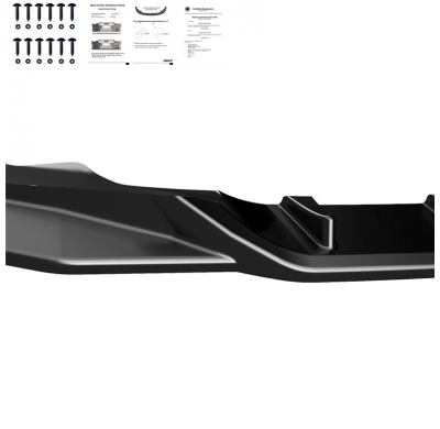 Spoiler delantero Oneway apto para BMW Serie 4 G22/G23 Coupé/Convertible M-Pack 2020-2024 y Facelift 2024- - Negro brillante