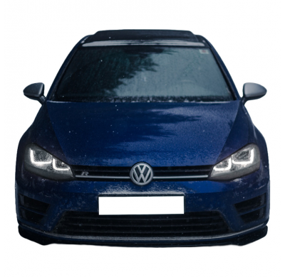 Spoiler delantero Oneway apto para Volkswagen Golf VII HB/Variant R/R Line 2013-2016 - Negro brillante