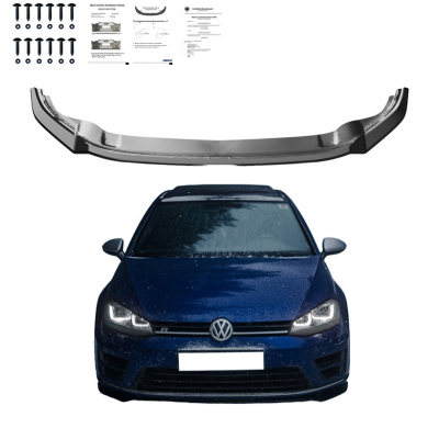 Spoiler delantero Oneway apto para Volkswagen Golf VII HB/Variant R/R Line 2013-2016 - Negro brillante