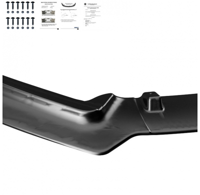 Spoiler delantero Oneway apto para Volkswagen Polo 6R/6C 2009-2017 excepto GTi/GT/WRC - Negro brillante