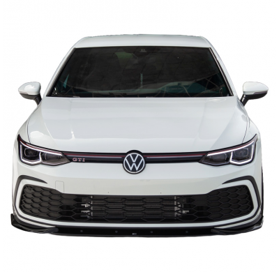 Spoiler delantero Oneway apto para Volkswagen Golf VIII HB/Variant GTI/GTE/R Line 2020- - Negro brillante