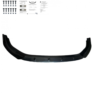 Spoiler delantero Oneway apto para Volkswagen Golf VIII HB/Variant GTI/GTE/R Line 2020- - Negro brillante