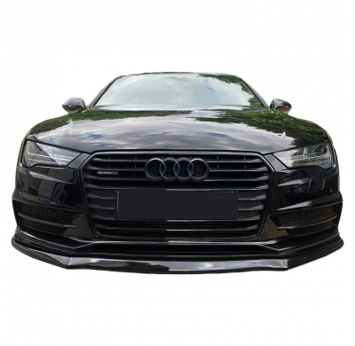 Spoiler delantero Oneway apto para Audi A7 S-Line/S7 C7 Facelift 2014-2017 - Negro brillante
