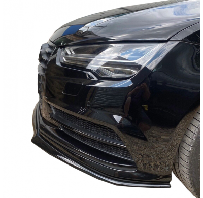 Spoiler delantero Oneway apto para Audi A7 S-Line/S7 C7 Facelift 2014-2017 - Negro brillante