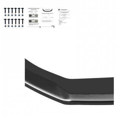 Spoiler delantero Oneway apto para Seat Leon (5F) HB/SC/ST FR/Cupra Facelift 2017-2020 - Versión 2 - Negro brillante