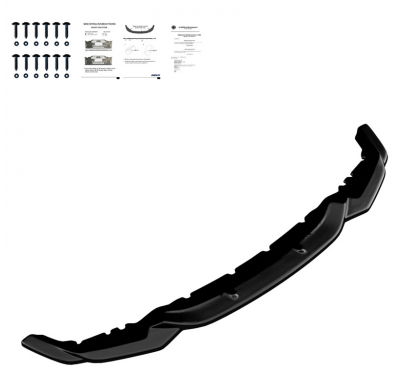 Spoiler delantero Oneway apto para BMW M2 F87 2016-2020 - Versión 2 - Negro brillante