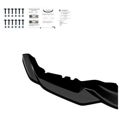 Spoiler delantero Oneway apto para BMW M2 F87 2016-2020 - Versión 2 - Negro brillante