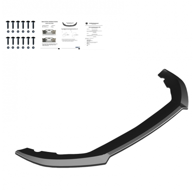 Spoiler delantero Oneway apto para Cupra Leon HB/ST 2020- - Versión 3 - Negro brillo