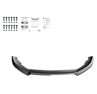 Spoiler delantero Oneway apto para Cupra Leon HB/ST 2020- - Versión 3 - Negro brillo