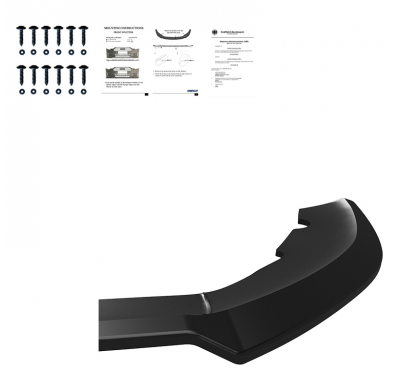 Spoiler delantero Oneway apto para Cupra Leon HB/ST 2020- - Versión 3 - Negro brillo