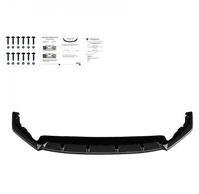 Spoiler delantero Oneway apto para Skoda Octavia IV RS HB/Kombi 2020- - Negro brillante