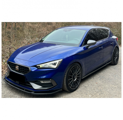 Spoiler delantero Oneway apto para Seat Leon IV HB/ST FR 2020- - Negro brillante