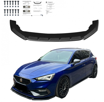 Spoiler delantero Oneway apto para Seat Leon IV HB/ST FR 2020- - Negro brillante