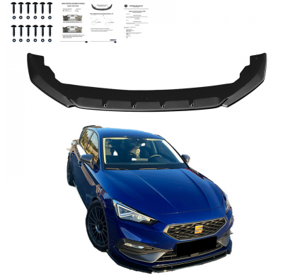 Spoiler delantero Oneway apto para Seat Leon IV HB/ST FR 2020- - Negro brillante