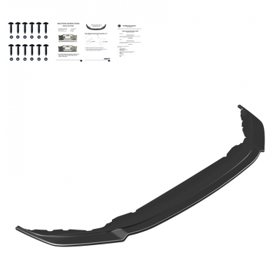 Spoiler delantero Oneway apto para Volkswagen Tiguan II R-Line 2016-2020 con Allspace - Negro brillante