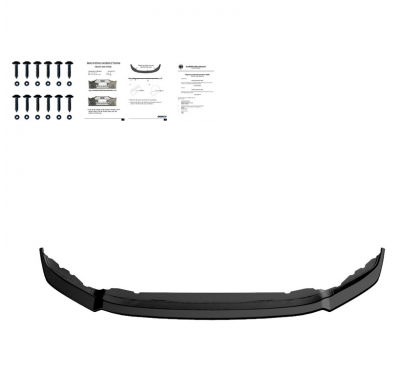 Spoiler delantero Oneway apto para Volkswagen Tiguan II R-Line 2016-2020 con Allspace - Negro brillante