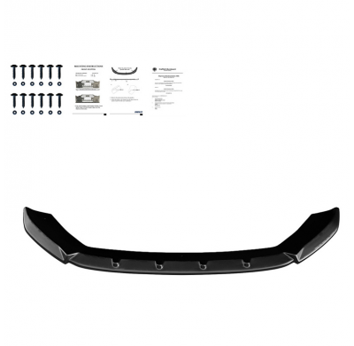 Spoiler delantero Oneway apto para Seat Leon (5F) HB/SC/ST FR/Cupra 2013-2016 - Negro brillo