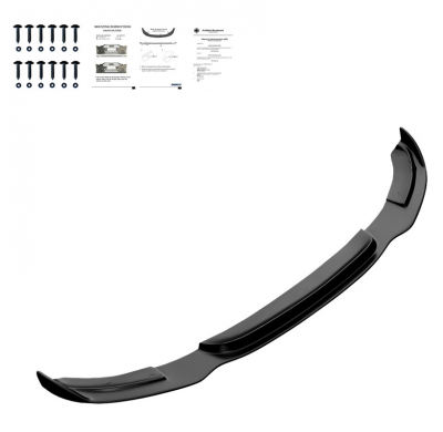 Spoiler delantero Oneway apto para BMW Serie 3 F34 GT 335i M-Pack 2012-2017 - Negro brillante