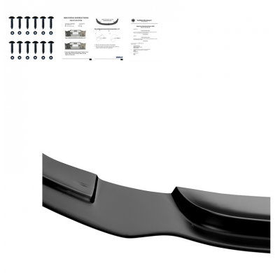 Spoiler delantero Oneway apto para BMW Serie 3 F34 GT 335i M-Pack 2012-2017 - Negro brillante