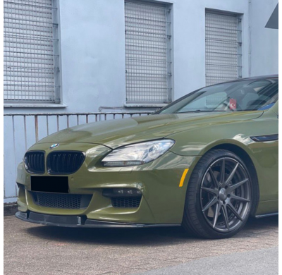 Spoiler delantero Oneway apto para BMW Serie 6 F06/F12/F13 Facelift M-Pack 2013-2018 - Negro brillante