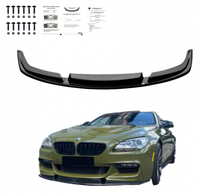 Spoiler delantero Oneway apto para BMW Serie 6 F06/F12/F13 Facelift M-Pack 2013-2018 - Negro brillante