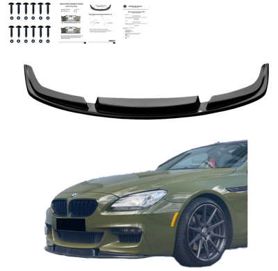 Spoiler delantero Oneway apto para BMW Serie 6 F06/F12/F13 Facelift M-Pack 2013-2018 - Negro brillante