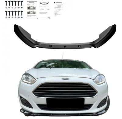 Spoiler delantero Oneway apto para Ford Fiesta MK7 Facelift 2012-2017 - Negro brillante