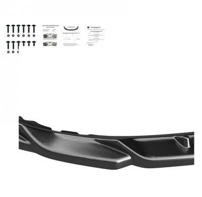 Spoiler delantero Oneway apto para Cupra Ateca 2018-2021 y Facelift 2021-2024 - Negro brillante