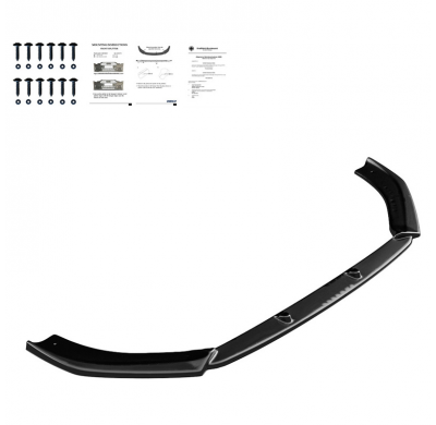 Spoiler delantero Oneway apto para Audi RS3 8V Sedán/Sportback Facelift 2017-2020 - Versión 2 - Negro brillante