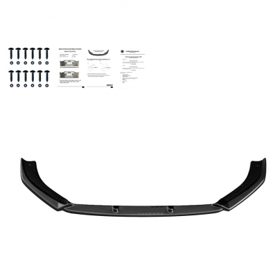 Spoiler delantero Oneway apto para Audi RS3 8V Sedán/Sportback Facelift 2017-2020 - Versión 2 - Negro brillante