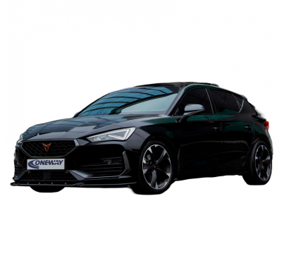 Spoiler delantero Oneway apto para Cupra Leon HB/ST 2020- - Negro brillo