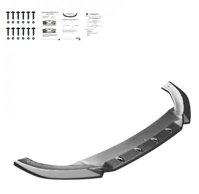 Spoiler delantero Oneway apto para Cupra Leon HB/ST 2020- - Negro brillo