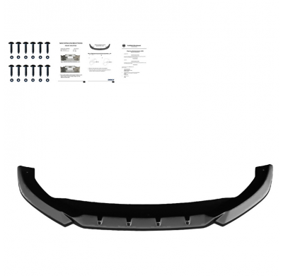 Spoiler delantero Oneway apto para Cupra Leon HB/ST 2020- - Negro brillo