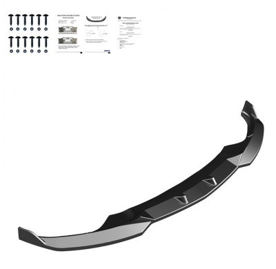 Spoiler delantero Oneway apto para BMW iX M-Pack i20 2021- - Negro brillante