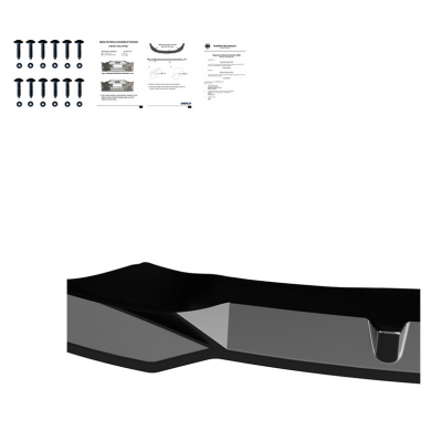 Spoiler delantero Oneway apto para BMW iX M-Pack i20 2021- - Negro brillante