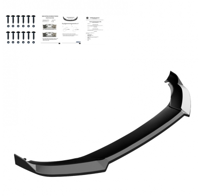 Spoiler delantero Oneway apto para Cupra Formentor 2020-2024 - Versión 2 - Negro brillo