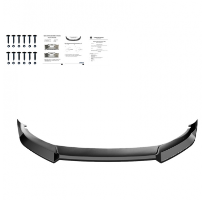 Spoiler delantero Oneway apto para Cupra Formentor 2020-2024 - Versión 2 - Negro brillo