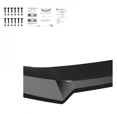 Spoiler delantero Oneway apto para Cupra Formentor 2020-2024 - Versión 2 - Negro brillo