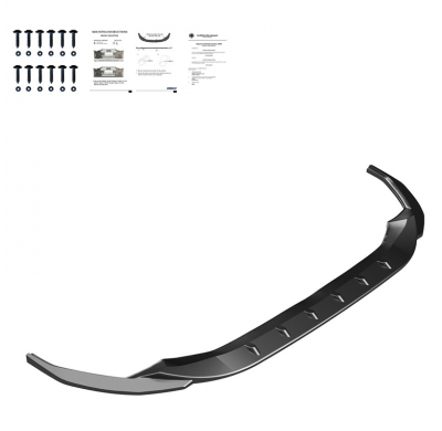 Spoiler delantero Oneway apto para Audi A3 S-Line/S3 8Y 2020- - Versión 2 - Negro brillante