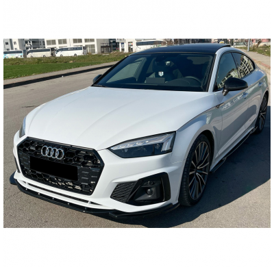 Spoiler delantero Oneway apto para Audi A5 S-Line/S5 F5 Facelift 2019- - Negro brillante